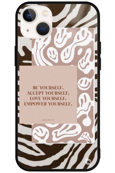 WANNA PROTECT Iphone 13 Premium Zebra Desenli Glossy Telefon Kılıfı