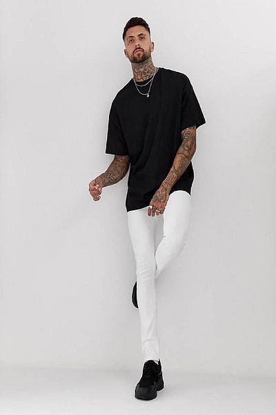 Buğraterzimoda Μαύρο μπλουζάκι Oversize