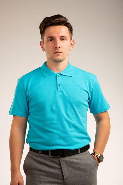 FATELLA Unisex Adult Young Size High School School Polo Neck Lacoste Long Sleeve T-shirt