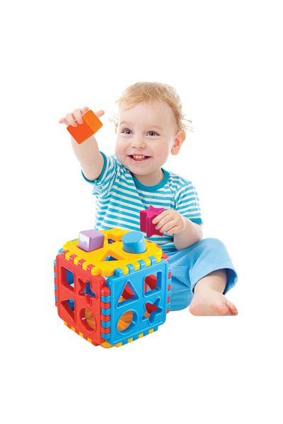 Dede Oyuncak Bultak Cube Puzzle Educational Baby Bultak Geometric Shape Colorful Toy