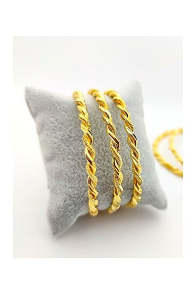 Akche Gold Altın Kaplama Adana Burma Bilezik Kalın