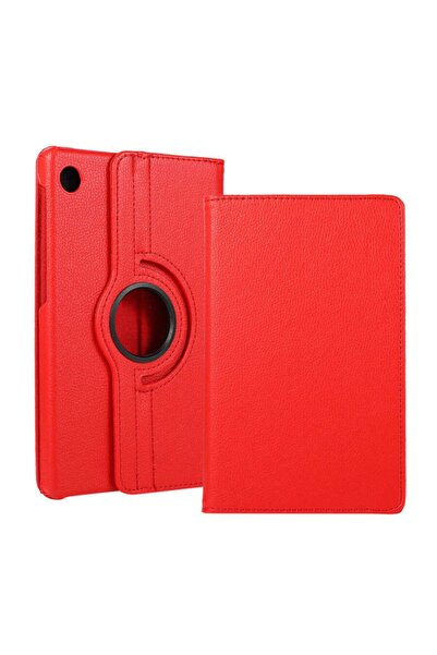 UnDePlus Huawei Mate Pad T8 Kılıf 360 Dönebilen Standlı Case Kırmızı