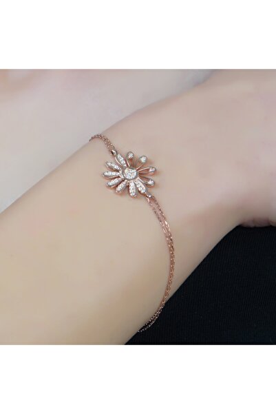 EZİLA SİLVER Papatyalı Bileklik