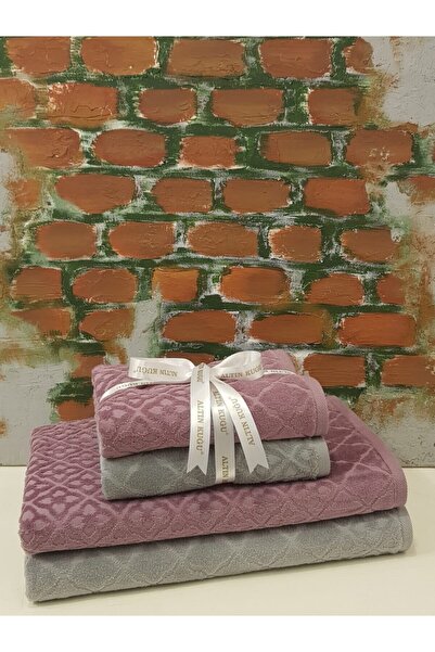 Özdilek Set prosoape de baie din gresie prune