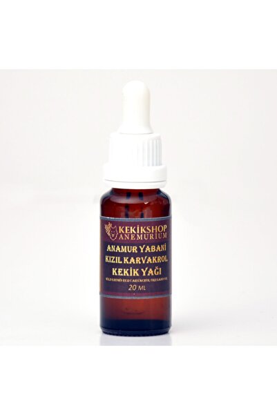 Kızıl Karvakrol Kekik Yağı 20ml Yüksek Kaliteli Yoğun Ve Koyu Anamur Kızıl Karvakrol Saf Kekikyağı