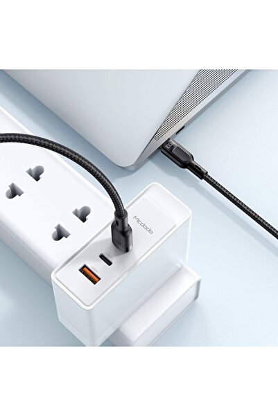 Mcdodo Ca-8780 2in1 100w Type-c To Lightning & Type-c Data-şarj Kablosu 5a 1.2m-siyah