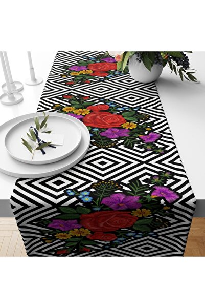 LadiesHome Ειδικής σχεδίασης Premium Honeycomb Woven Runner 140x40