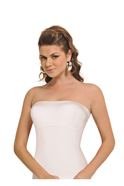 NBB Strapless White Seamless Bustier