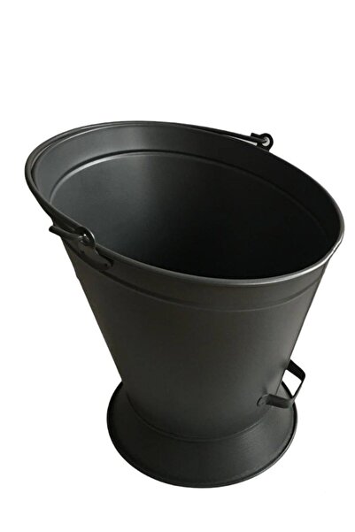 Essen Ticaret Mat Siyah Oval Ve Yuvarlak Tabanlı Odun Kovası