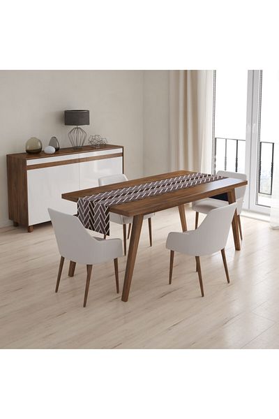 SWEET HOME ARTS Ειδικής σχεδίασης Premium Honeycomb Woven Runner 140x40