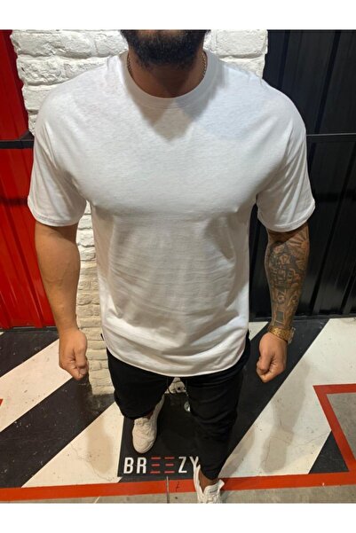 TAXIMMIX Slim Fit Unisex Λευκός Στρογγυλός Γιακάς 100% Βαμβακερό T_shirt