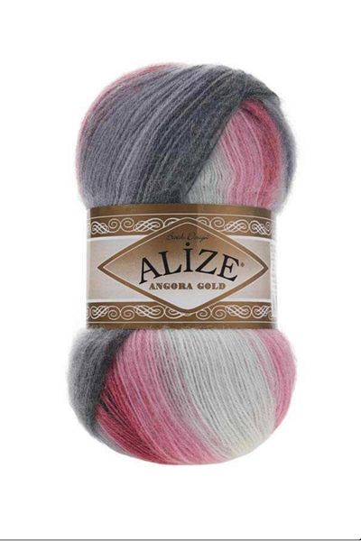 Alize 5 Pieces Angora Gold Tie Dye 1602 Hand Knitting Threads Vest Cardigan Shawl Rope Scarf Sweater Thread