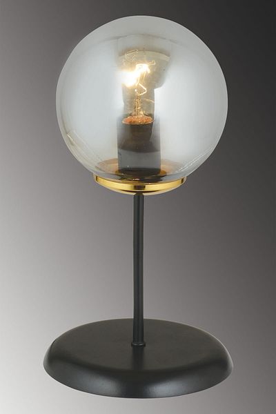 Kraliçe Black Table Lamp Smoked Glop Ball Glass Luxury Chandelier