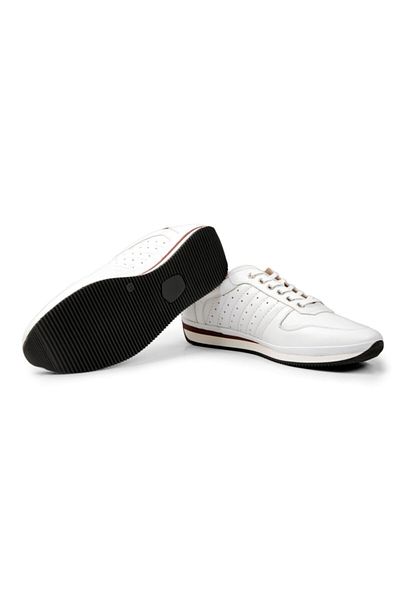 Ducavelli Pantofi de zi cu zi pentru bărbați din piele naturală, pantofi casual, pantofi din piele 100% pantofi 4 anotimpuri alb