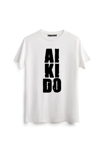 hakuof Λευκό T-Shirt Aikido