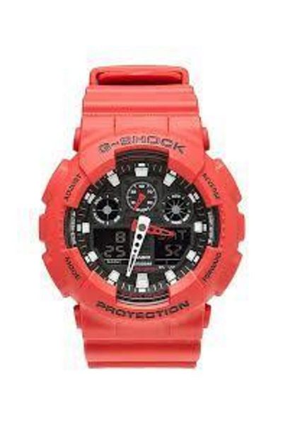 onlinekordon Ga100-ga110 Compatible Red Silicone Watch Band