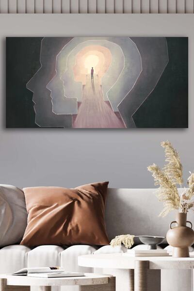 Sanat Tablo Kanvas Duvar Tablosu Baskılı Dekoratif Illustrasyon Düşünsel Sürr...