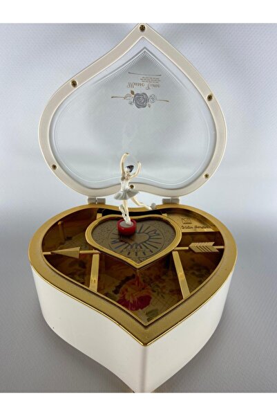 MB TAsARIM DİZAyN Mb Tasarım Kalp Şeklinde Balerinli Müzik Kutusu