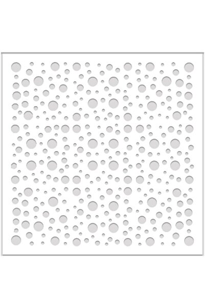 Dekotavan 12'li Dekoratif Tavan Paneli Damla (60X60) Beyaz - Beyaz