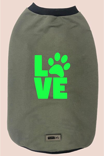 Monopetz ملابس من الصوف للكلاب والقطط - مقاس M - حب أخضر داكن