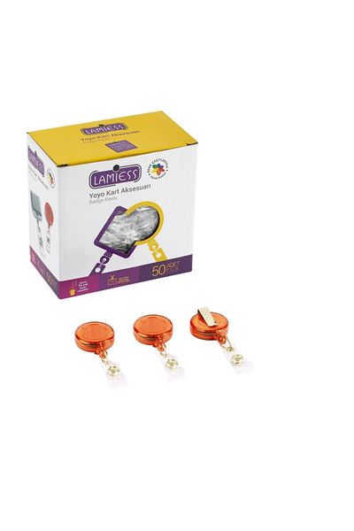 Lamiess Lms 351 Round Yoyo Transparent Orange 50 Pieces