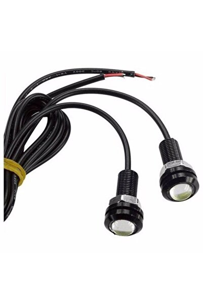 ERAKS CAR ACCESORIES Kartal Göz Yan Ayna Altı Led Aydınlatma Beyaz Renk 2li S...