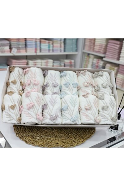 Fiesta 3d Nakışlı Analı Kızlı Havlu 6lı