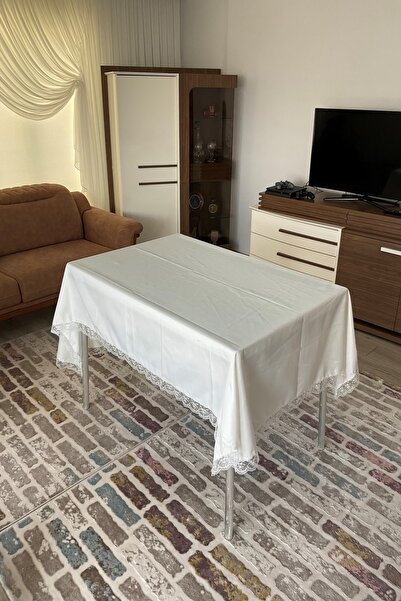 Çalışkan Çeyiz Evi مفرش طاولة قماش دانتيل فرنسي 160×220 سم