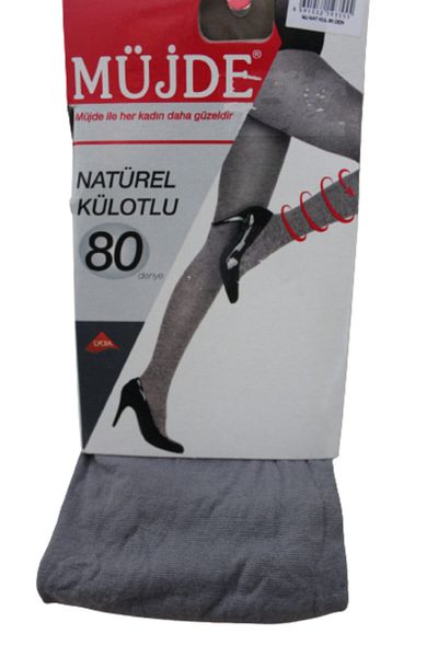 Müjde Сиви естествени чорапогащи 80 Denier M-9248-2