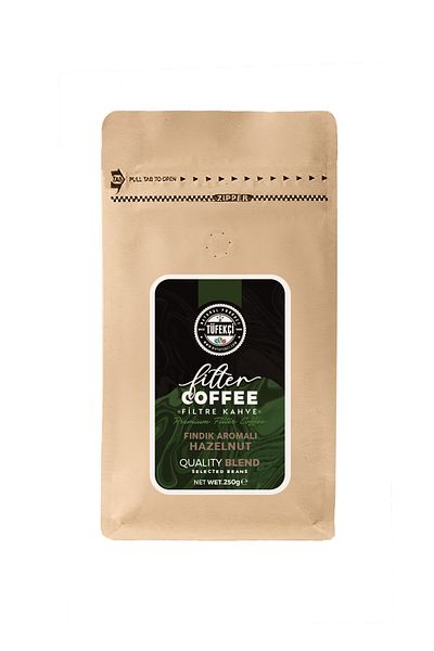By Tüfekçi Advantageous Caramel, Bitter Almond and Hazelnut Flavored Filter Coffee Set 3X250 Gr