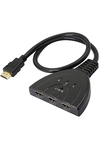 MOLIX Hdmi Switch 3 In 1 Out Hdmi Giriş Çoklayıcı Port Kablolu Hdmı Switch Ço...