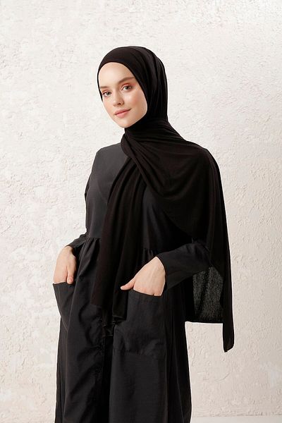 Tachnisa Combed Cotton Shawl - Black