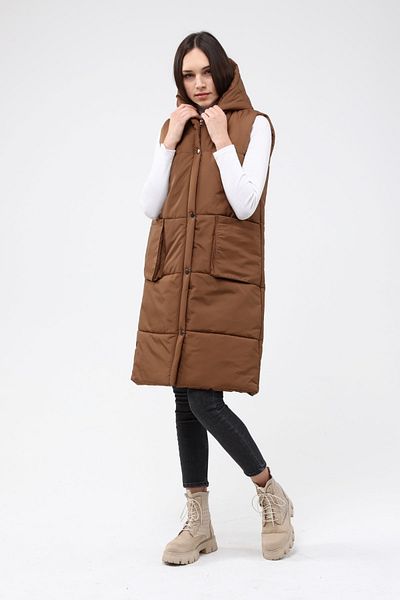 DYNAMO Weste - Braun - Puffer