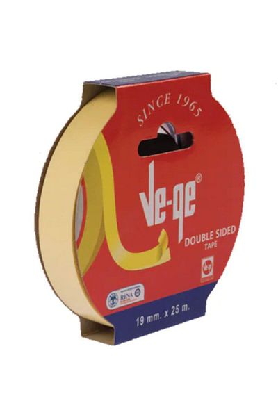 Vege Ve-ge Double Sided Tape with Strap 18mm X 25 Meters