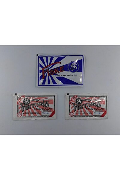 Viktoria No:3 Kumaş Boyası Yavruağzı Renk (2 ADET) Boya Sabitleyici Fiske