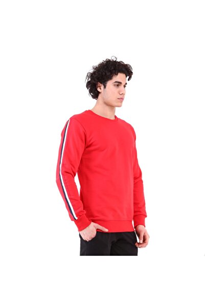 raru S.P.Q.O.R Men's 100% Cotton Sweatshirt Lorın Red