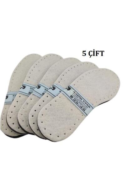 Genel Markalar 5 Çift Beyaz Keçe EVA Patik Tabanı - 2 Katmanlı Hazır Delikli ...