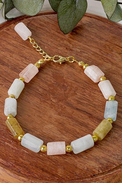 Dünya Doğal Taş سوار من حجر مورغانيت الطبيعي