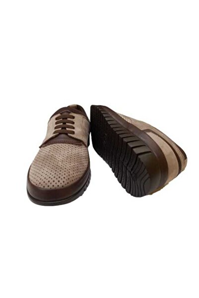 JAMES FRANCO Ανδρικά καθημερινά γκρι καφέ παπούτσια Nubuck 4187