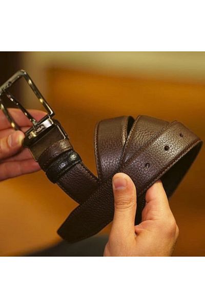 Eminsa Men's Reversible Belt Brown, Black