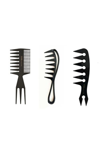 FYZ KOZMETİK Χτένα για το styling των μαλλιών - Σετ των 3