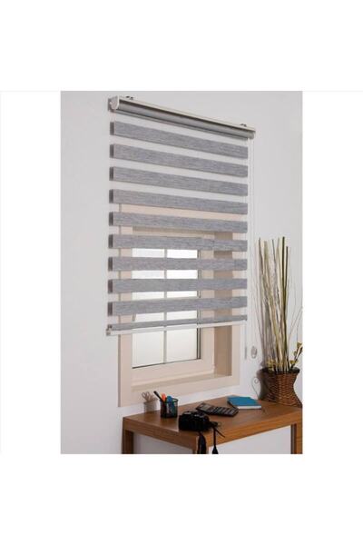 Genel Markalar Zebra Stor Perde Bambu Gri 180x200 cm