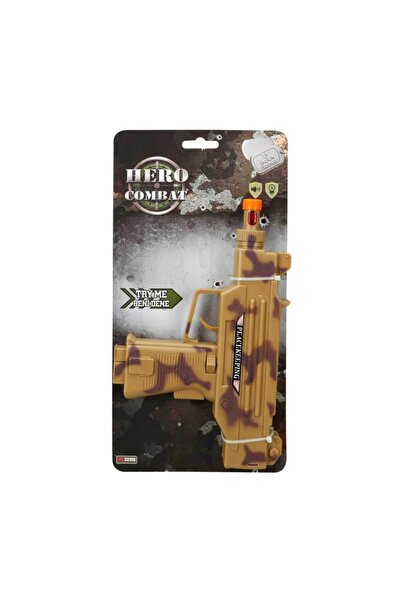 Genel Markalar Sesli Ve Işıklı Asker Silah 23 Cm. - Kahverengi