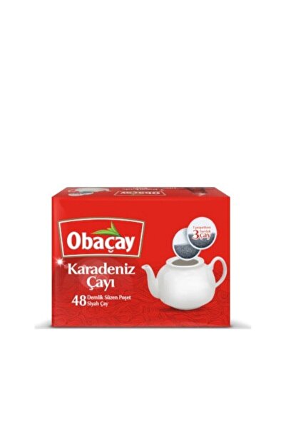 Obaçay Black Sea Tea 48 Teapot Sachet Black Tea