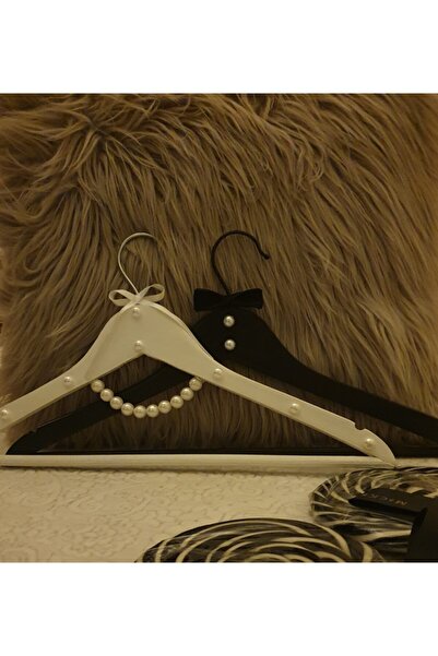 Your Store Gelin& Damat Askısı 2 Li Ahşap Incili Set