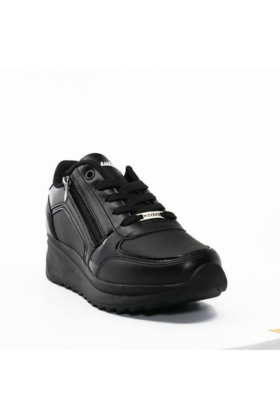 Wickers Black - Women's Summer Comfortable Daily Sneaker Lace-up Lightweight Sports Shoes 36-40
