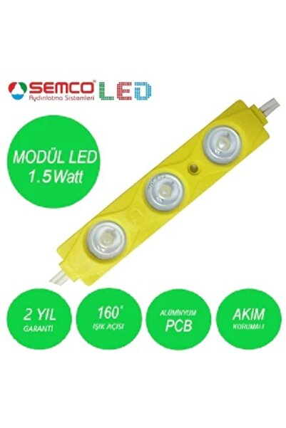 Mercekli Modül Led Sari 1.5w 20 Adet