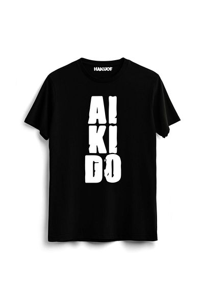 hakuof Μαύρο T-Shirt Aikido