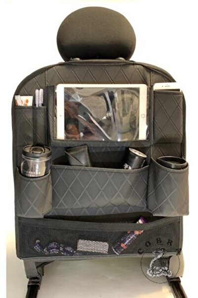 gönen deri Car Seat Back Organizer / Pocket Diamond Pattern Organizer