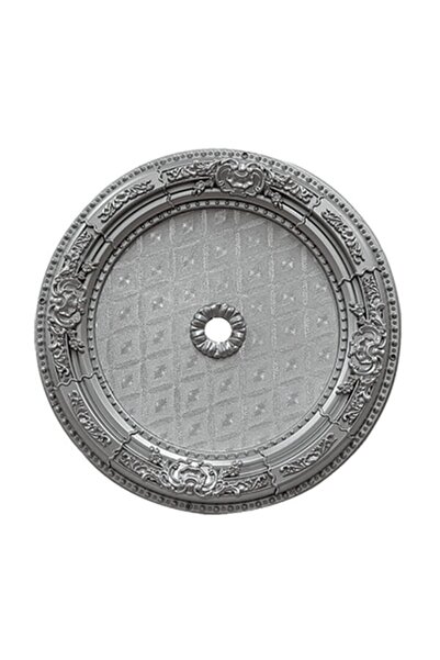 Genel Markalar Decogold 60 Cm Oval Saray Tavan Göbek Gümüş Rengi